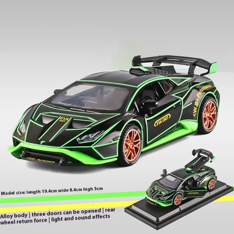 TANKCANVAS-Diecast Model Car 1:24 For Lamborghini Revuelto Electroplate Simulation Alloy Static Model-Tankcanvas