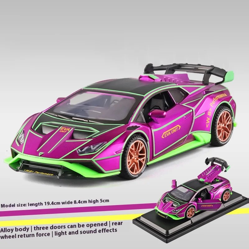 TANKCANVAS-Diecast Model Car 1:24 For Lamborghini Revuelto Electroplate Simulation Alloy Static Model-Tankcanvas