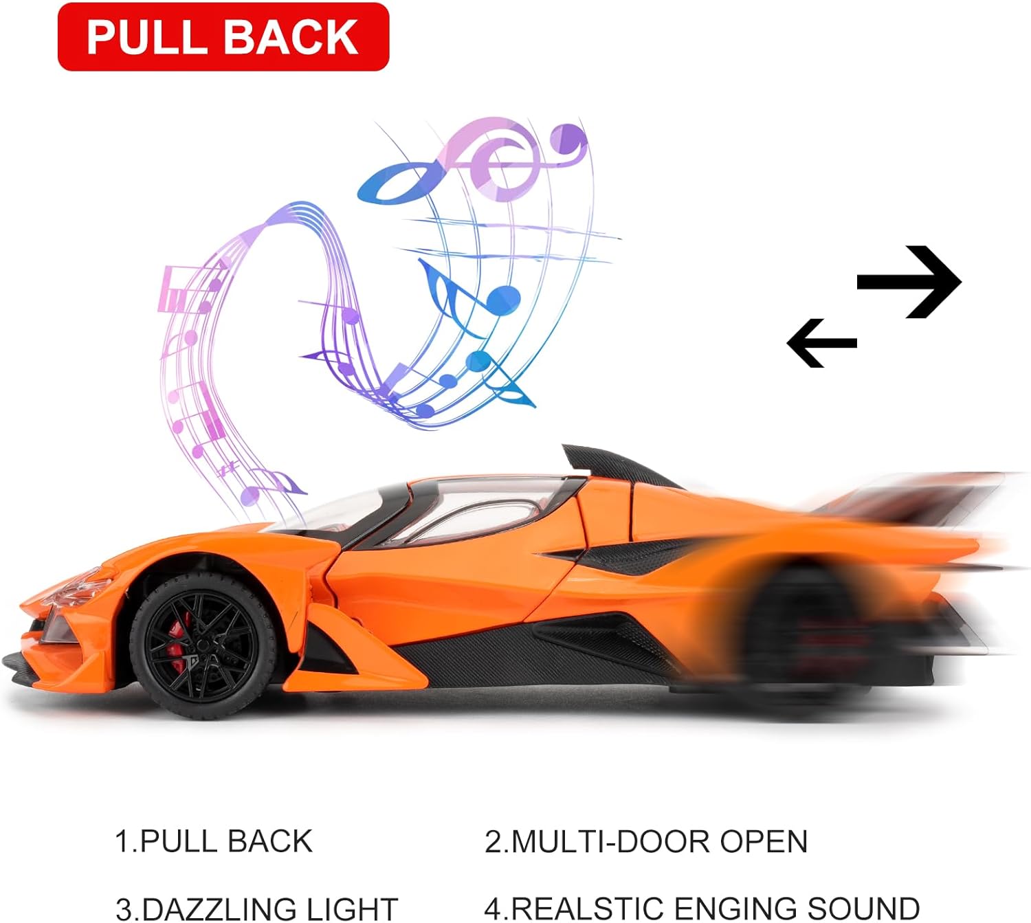 TANKCANVAS-Diecast Model Car 1:24 For Apollo Project EVO Simulation Alloy Static Model-Tankcanvas