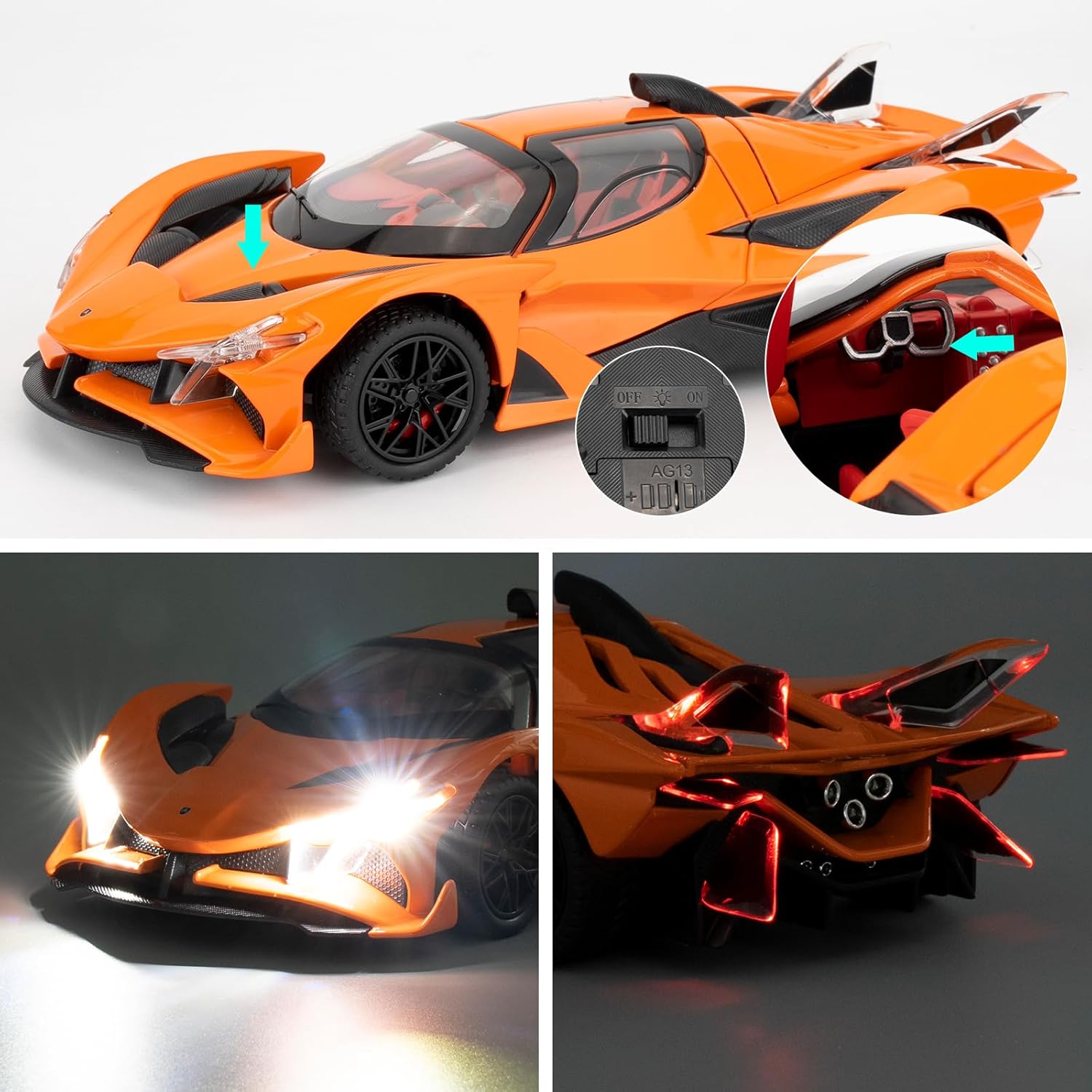 TANKCANVAS-Diecast Model Car 1:24 For Apollo Project EVO Simulation Alloy Static Model-Tankcanvas