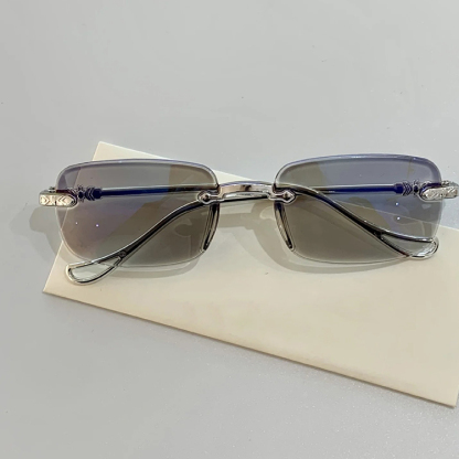 Smart color-changing zoom ultra clear frameless reading glasses