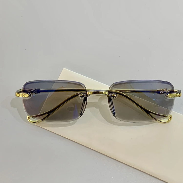 Smart color-changing zoom ultra clear frameless reading glasses