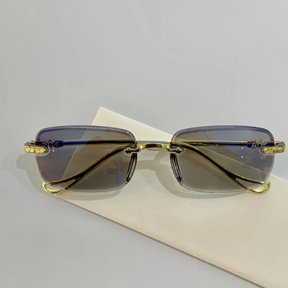 Smart color-changing zoom ultra clear frameless reading glasses