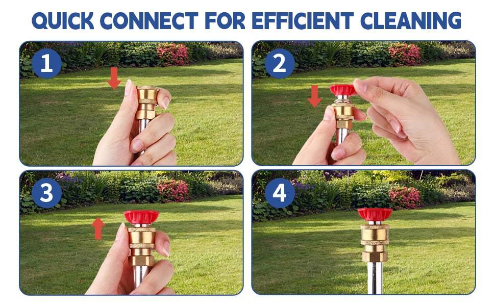 🔥Last Day 49% OFF - 🛠️2026 Upgraded Heavy-Duty Jet Nozzle Power Washer for Garden Hose