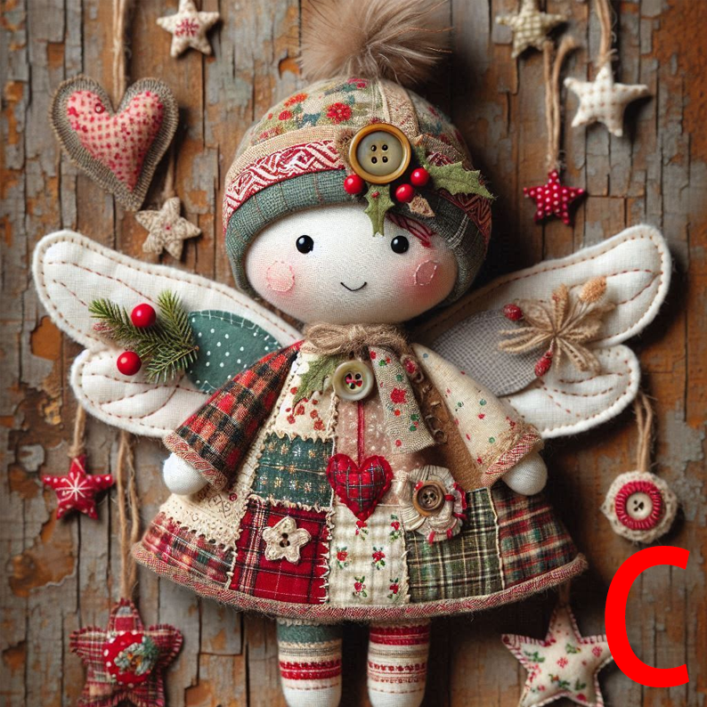 DIY Patchwork Angel Doll Kit