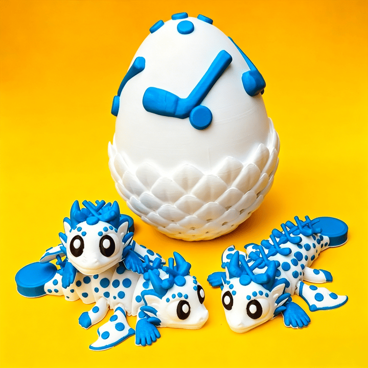 🔥LAST DAY 50% OFF-⚾ Flexi Baseball Dragons & Egg: Winged Dragon Fidget Toy