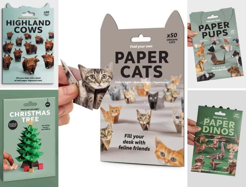 ⏰Buy More Save More😻✨Easy DIY Paper Cats Kit | Guided Lines & Instructions Included