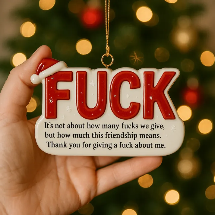 Funny Friendship Christmas Ornament