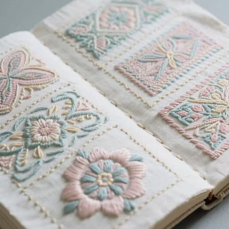 DIY Floral Embroidery Book