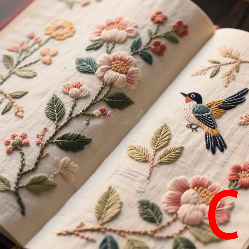 DIY Floral Embroidery Book