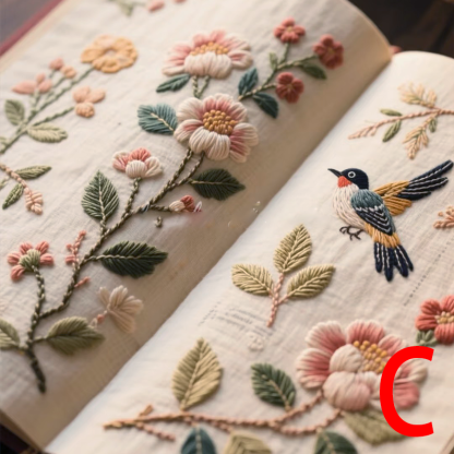 DIY Floral Embroidery Book
