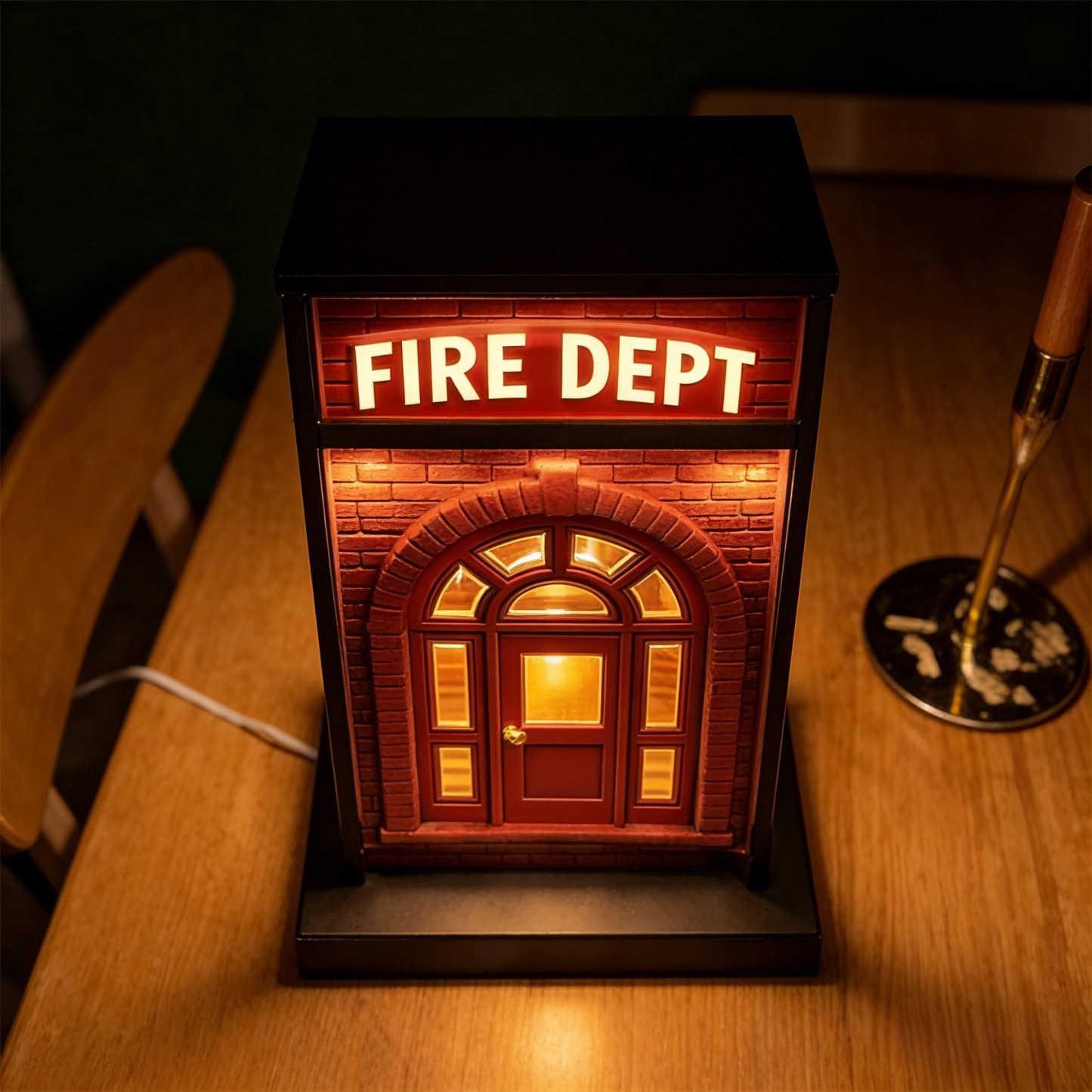 👩‍🚒🔥Fire Dept Vintage Lamp - Light Up a Story of Courage ✨ Buy 2 Free Shipping
