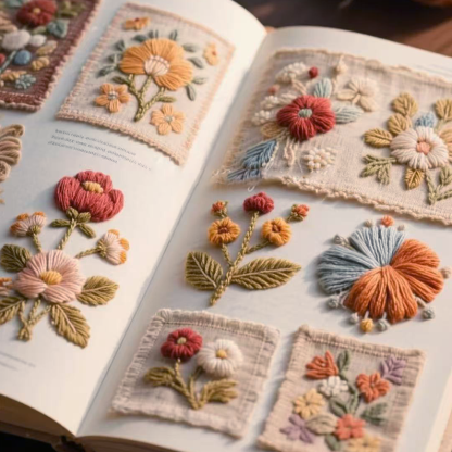 DIY Floral Embroidery Book
