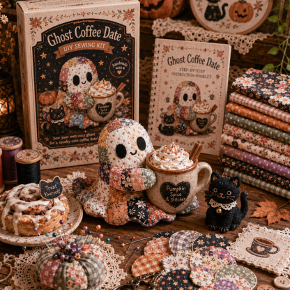 🔥40% Off Last Day - 👻 Little Ghost’s Cozy Halloween DIY Patchwork Kit