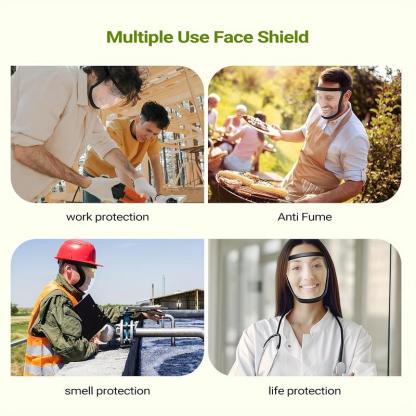 🔥 Last Day 49% OFF💕Transparent Visor - Adjustable Full-Face Protective Shield