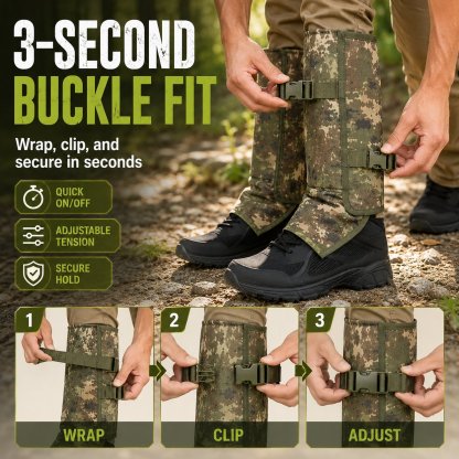 Heavy-Duty Armored Leg Gaiters & Gardening Shin Guards