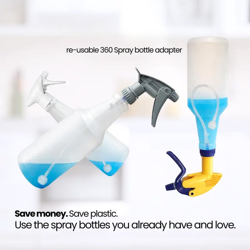 🔥LAST DAY 50% OFF - 🌟💦 3-Pack Universal Fit 360° Spray Bottle Adapter