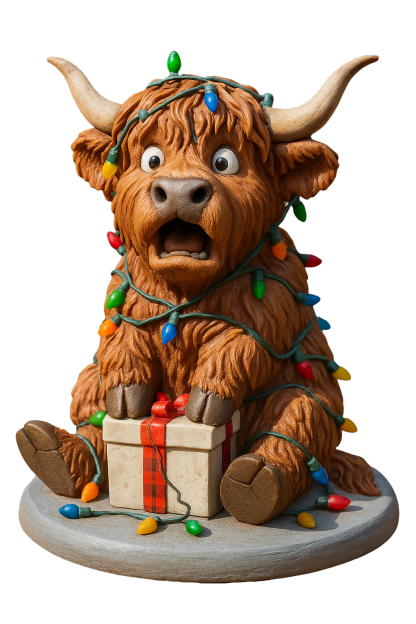 🐮Highland Cow Advent Calendar 2025🎄✨ - 3D Handmade Highland Cow Doll(24Pcs)