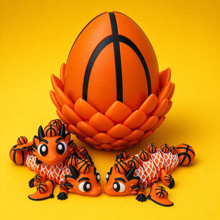🔥LAST DAY 50% OFF-⚾ Flexi Baseball Dragons & Egg: Winged Dragon Fidget Toy