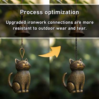 🔥Handmade Retro Cat Wind Chime