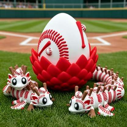 🔥LAST DAY 50% OFF-⚾ Flexi Baseball Dragons & Egg: Winged Dragon Fidget Toy