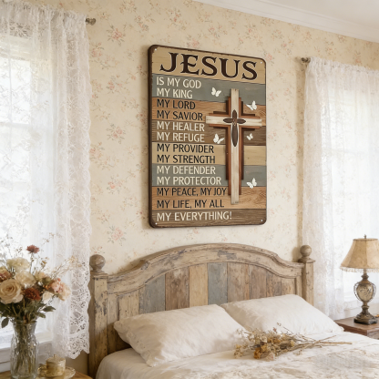 Jesus Is My God King Everything – Vintage Sign