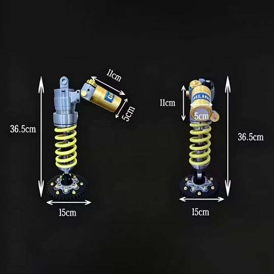 🎁Father's Day Limited Sale🔥Ohlins Inspired Suspension Shock Absorber Lamp - Adjustable LED Light for Gamers & Car Enthusiasts