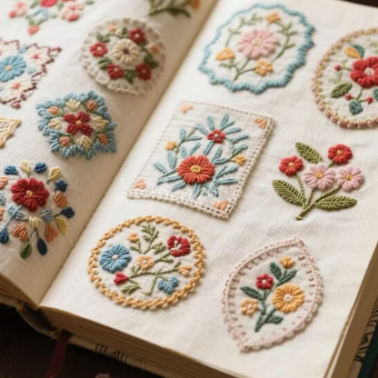 DIY Floral Embroidery Book