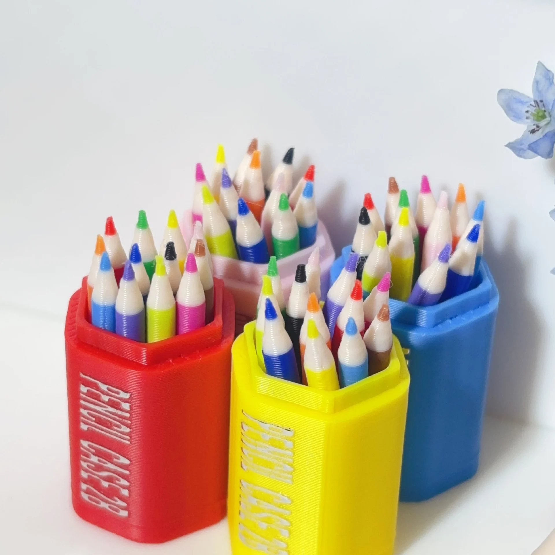 13-Piece Mini Colored Pencil Set for Dollhouses and DIY Miniature Scenes