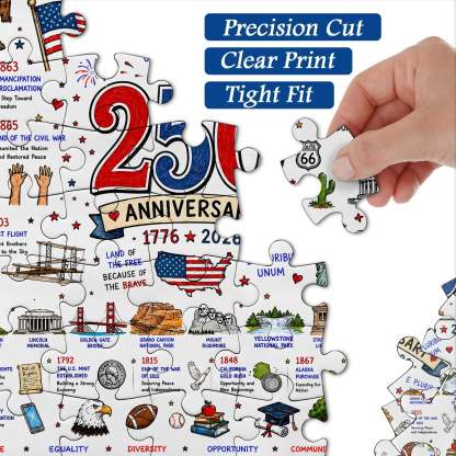 🧩 Patriotic America Jigsaw Puzzle 1000 Pieces 🎁 Buy 2 Free Shipping