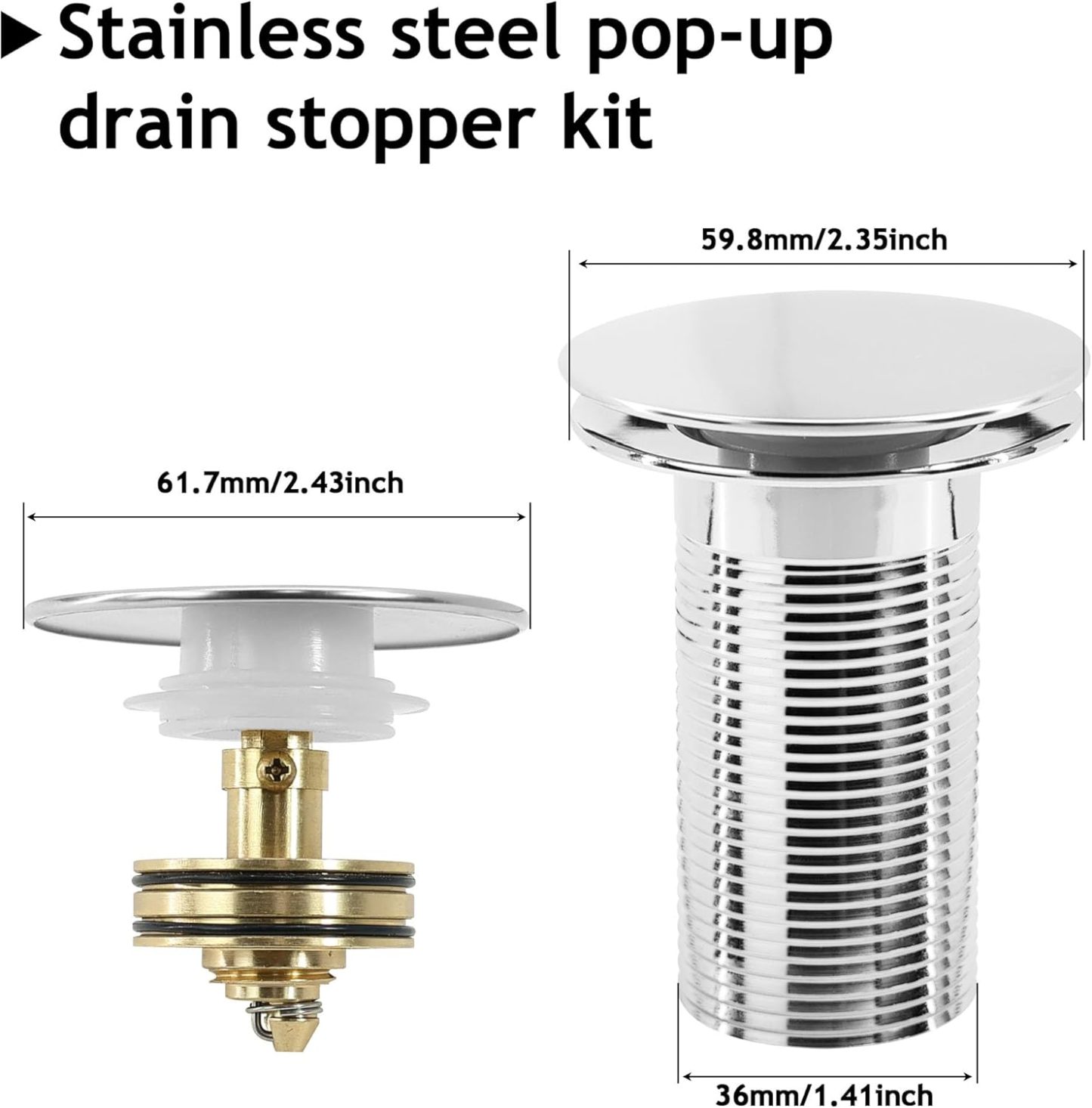 🔥LAST DAY 49% OFF - 🛠️🚰 Bathroom Sink Drain Kit with Flexible Anti-Odor P-Trap