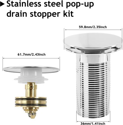 🔥LAST DAY 49% OFF - 🛠️🚰 Bathroom Sink Drain Kit with Flexible Anti-Odor P-Trap