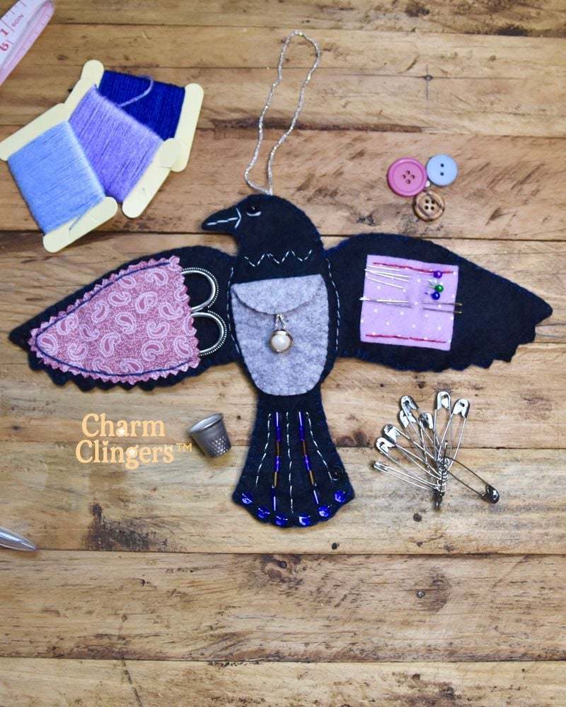 🖤 “Raven’s Keepsake – Guardian of Stitches” 🪡✨