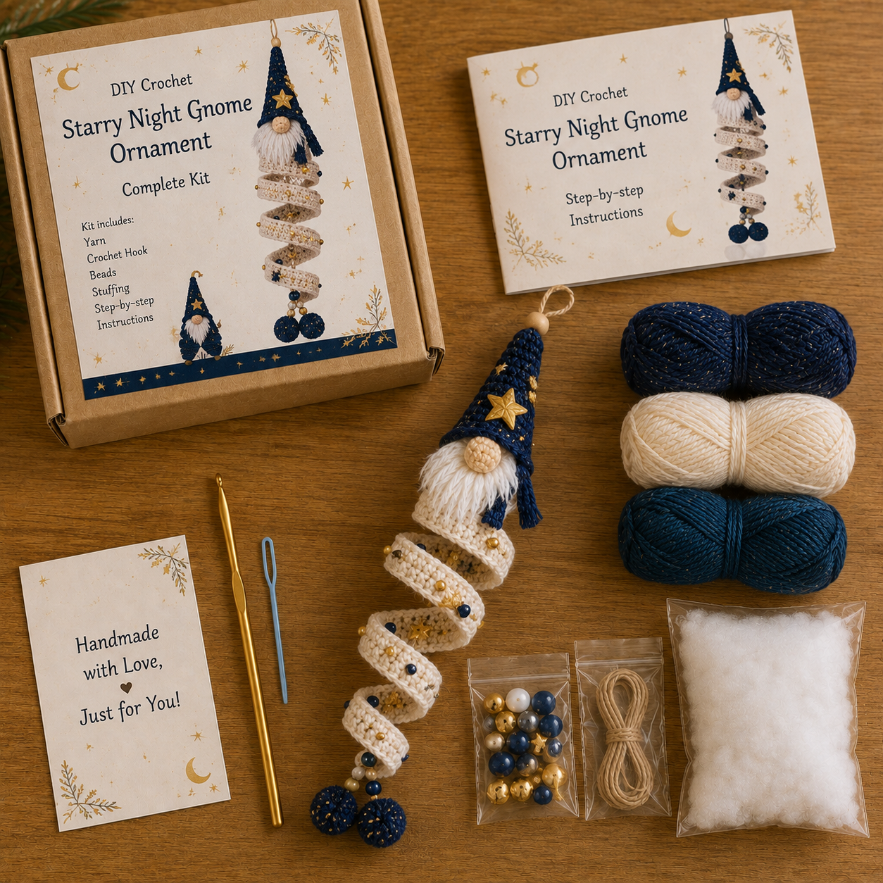🎄 DIY Crochet Gnome Ornament Collection