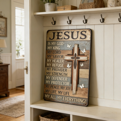 Jesus Is My God King Everything – Vintage Sign