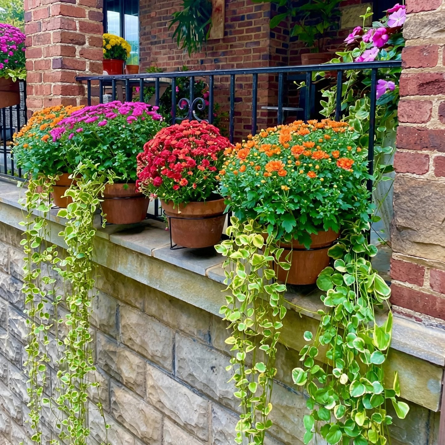 GripVerdeTM Railing Plant Hanger