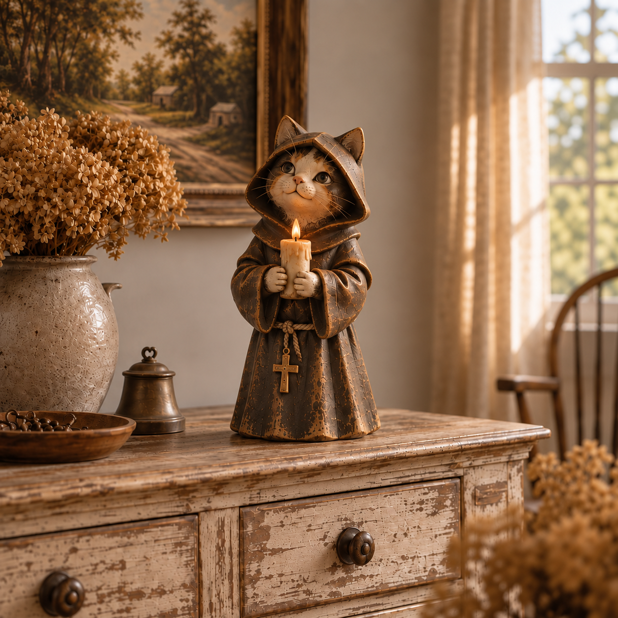 🔥50% Off Last Day🐈 Medieval Cat Court — Whimsical Vintage Cat Figurines