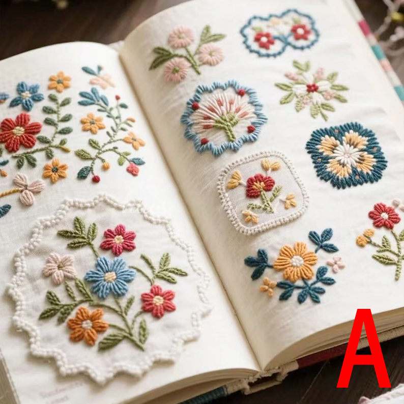 DIY Floral Embroidery Book
