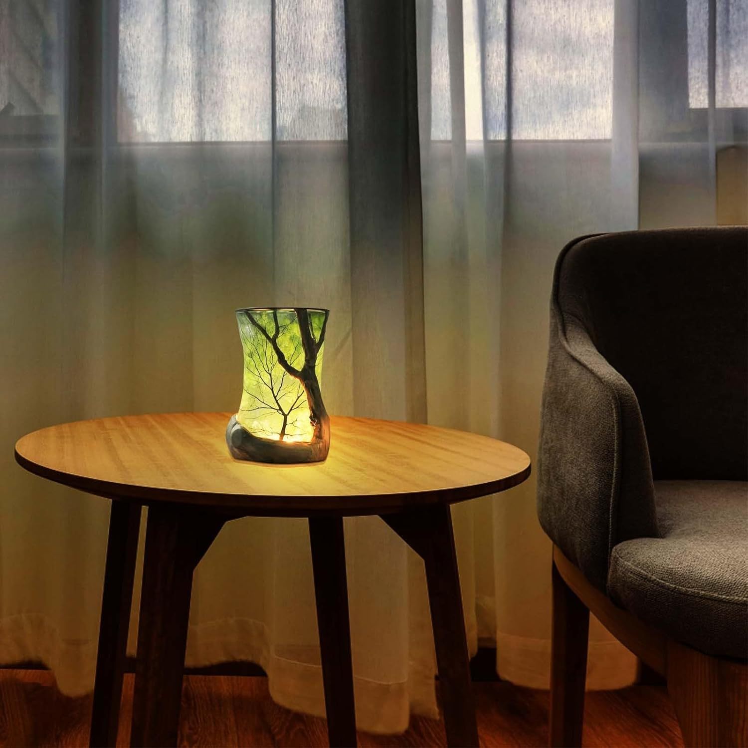 🌿“Enchanted Forest” Nature-Inspired Ambient Lamp