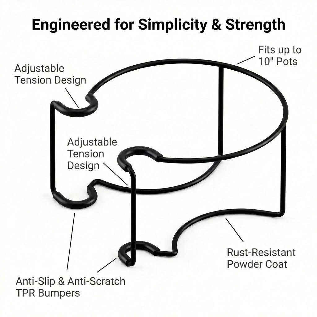 GripVerdeTM Railing Plant Hanger