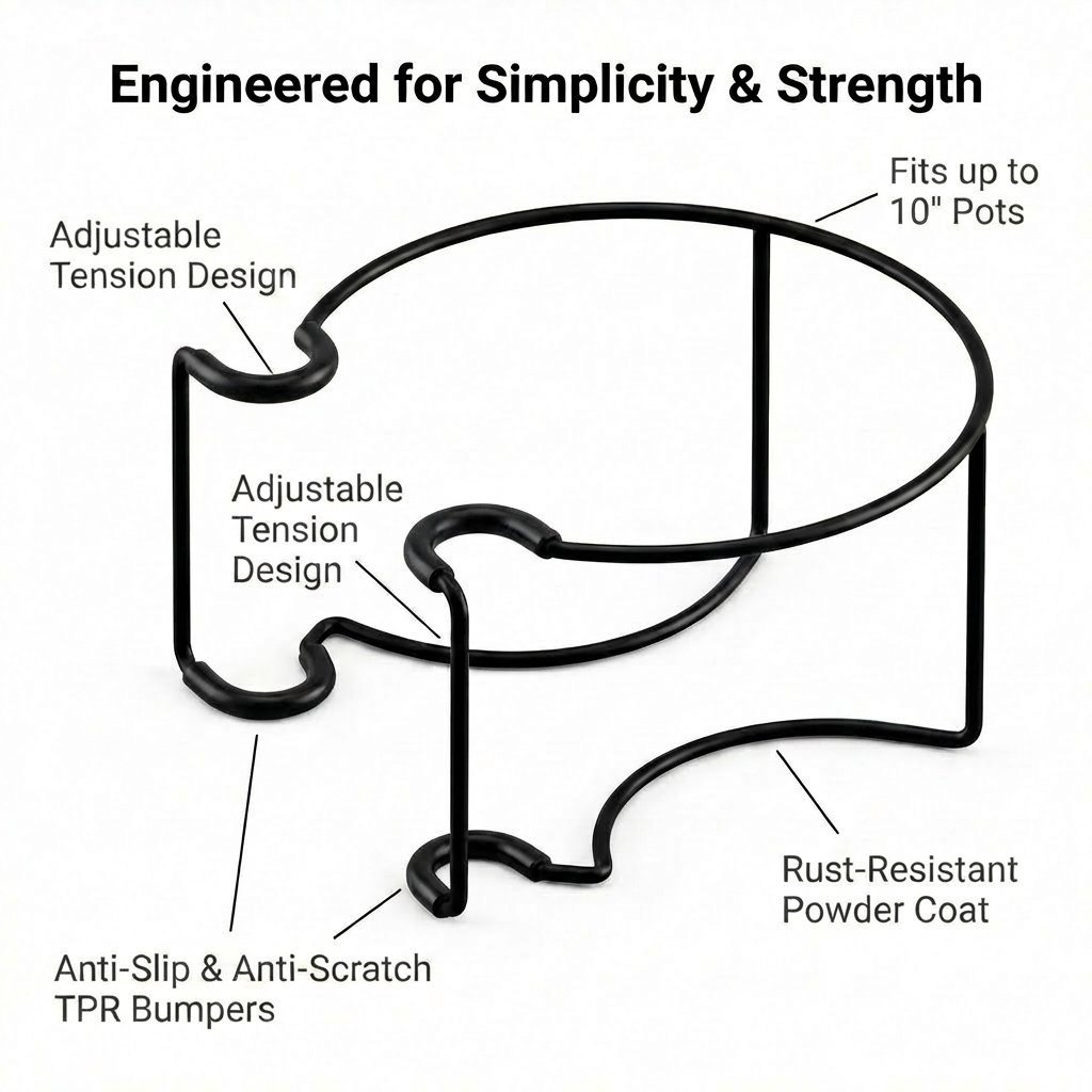 GripVerdeTM Railing Plant Hanger