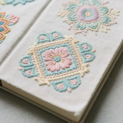 DIY Floral Embroidery Book