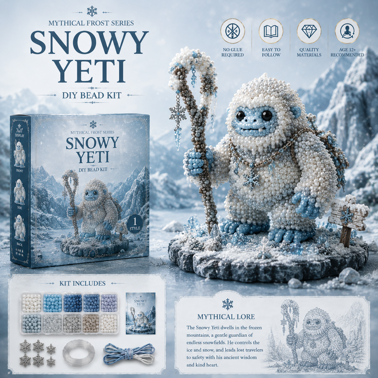🌲 Mythical Bigfoot Collection DIY Bead Kit