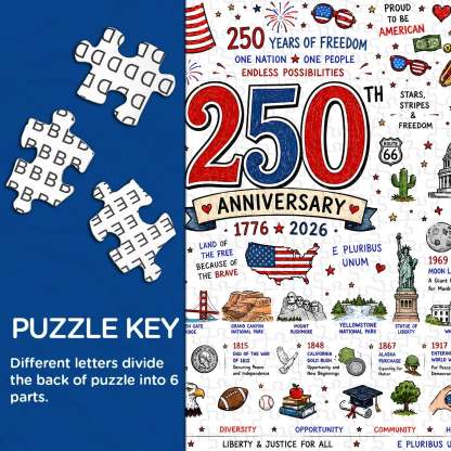 🧩 Patriotic America Jigsaw Puzzle 1000 Pieces 🎁 Buy 2 Free Shipping