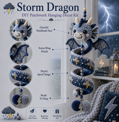 ⏳ Last Day 49% OFF – 🐉 Beginner-Friendly DIY Enchanted Dragon Spiral Hanging Ornament Kit | Complete Kit with All Tools & Step-by-Step Guide Included 💕