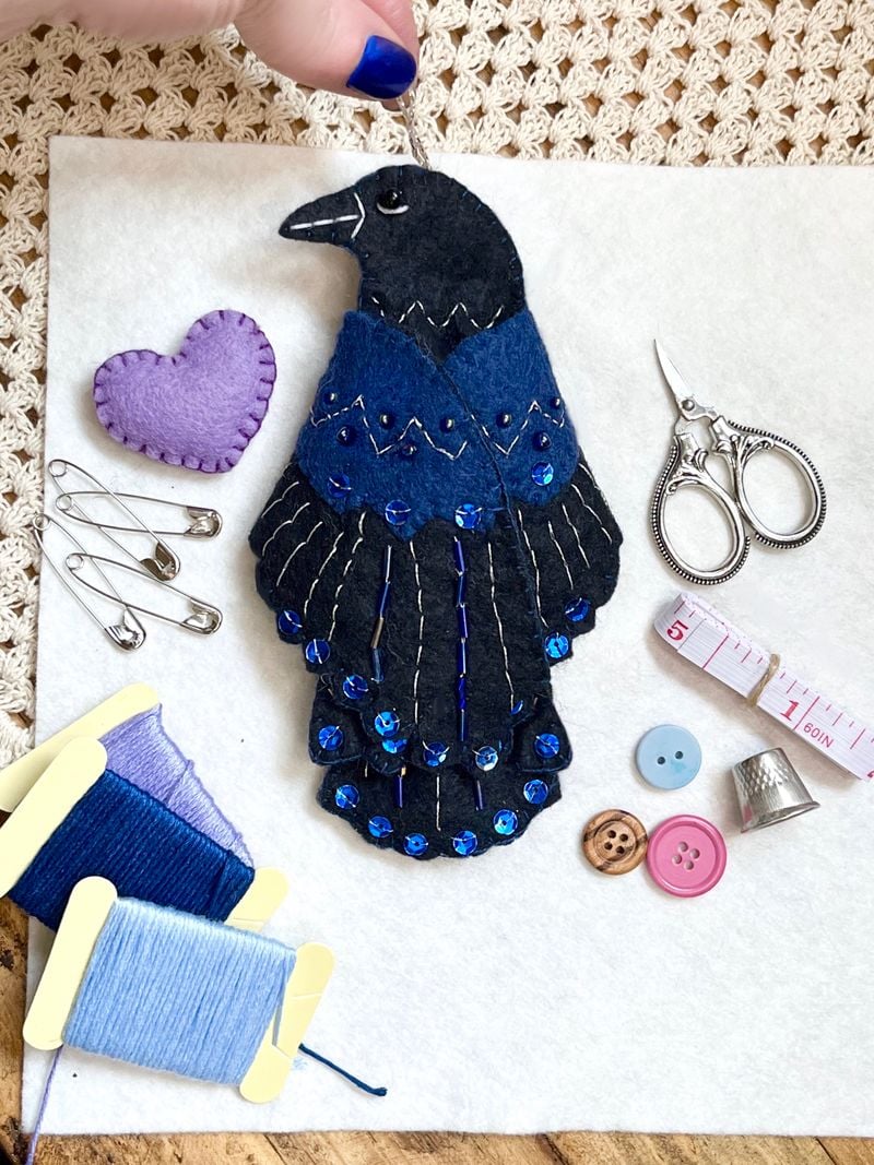 🖤 “Raven’s Keepsake – Guardian of Stitches” 🪡✨