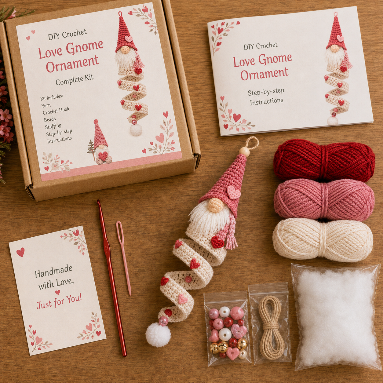 🎄 DIY Crochet Gnome Ornament Collection