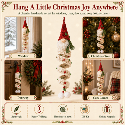 🎄 DIY Crochet Gnome Ornament Collection