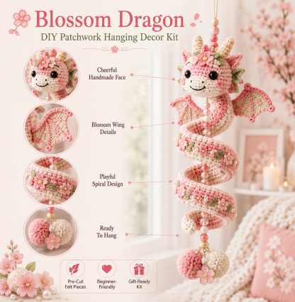 ⏳ Last Day 49% OFF – 🐉 Beginner-Friendly DIY Enchanted Dragon Spiral Hanging Ornament Kit | Complete Kit with All Tools & Step-by-Step Guide Included 💕