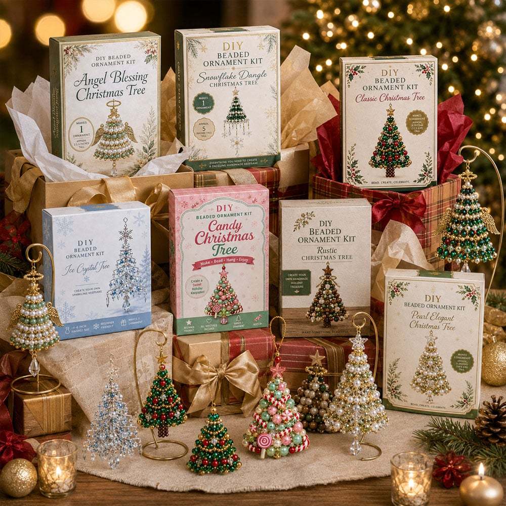 DIY Christmas Tree Beaded Ornament Kit